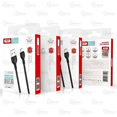 Кабель USB/TYPE-C XO NB200 2,1А 1m Black