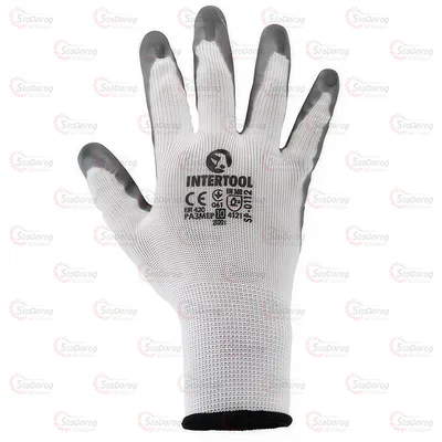 Перчатки INTERTOOL нітрилове покриття SP-0112 2