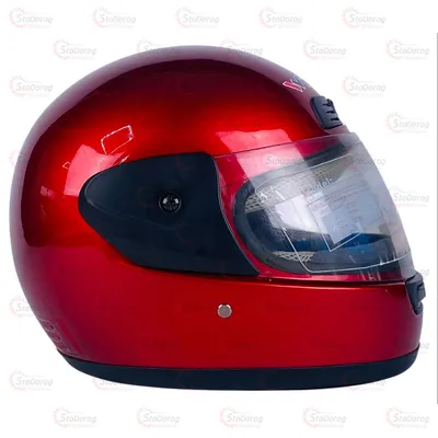 Мото Шолом WEIPU Червоний З Бородою із застібкою Блискавка під ворот