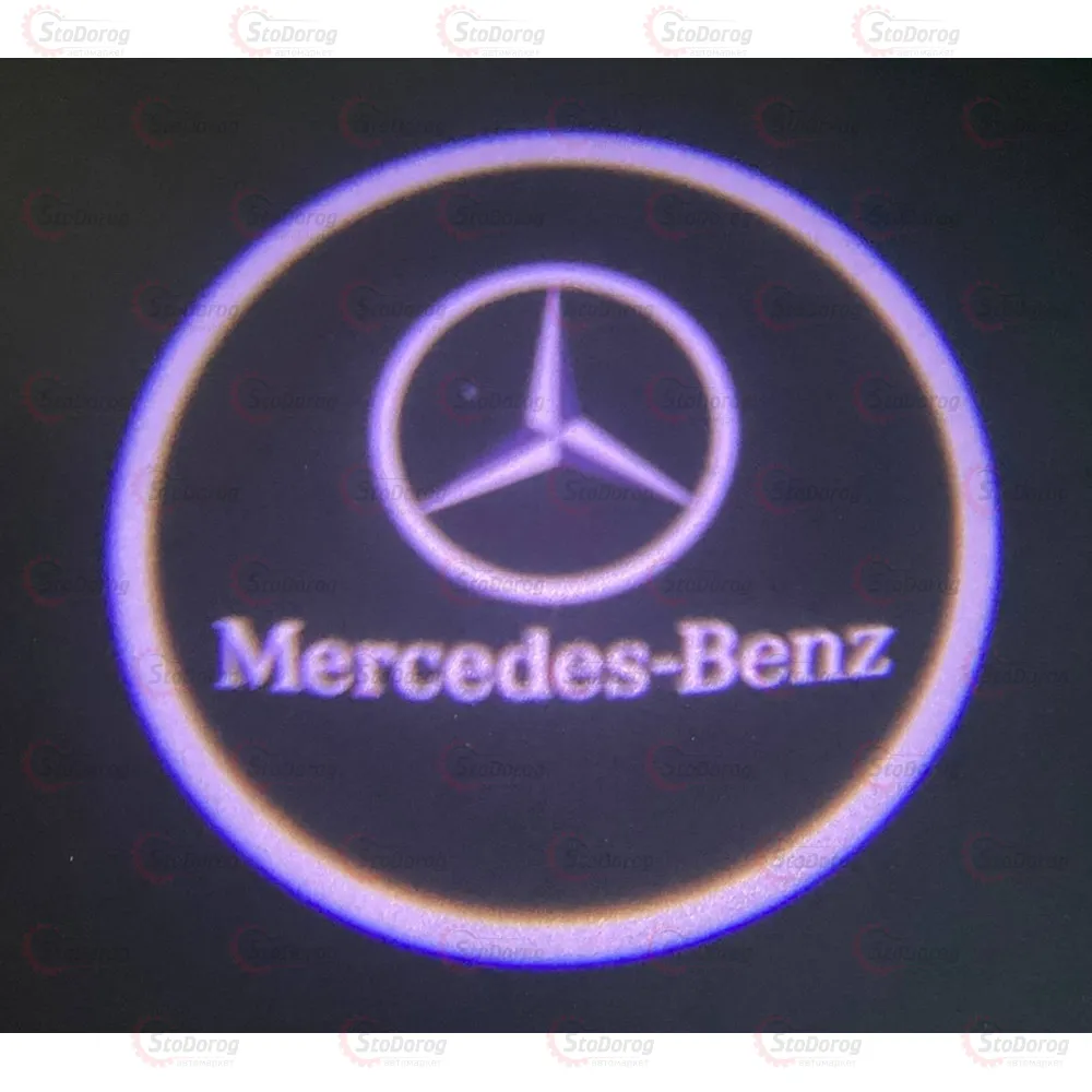 Підсвітка дверей логотип Mercedes  - фото 1