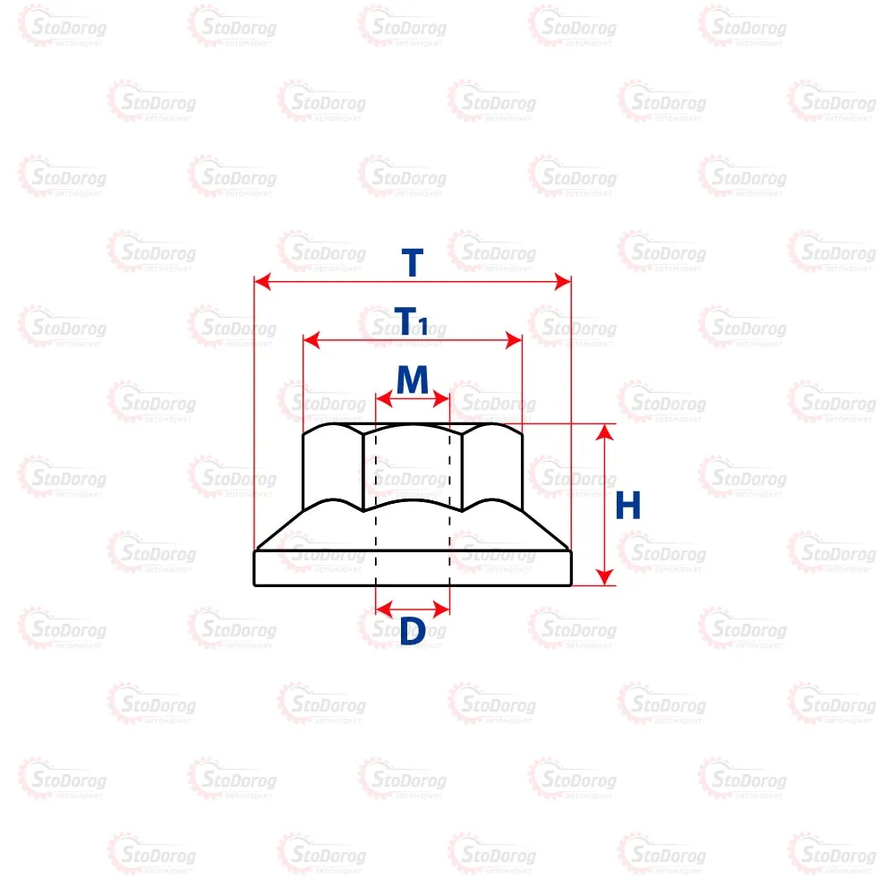 Гайка - Шайба модельна автомобільна 20серія 20331 20331  - фото 1