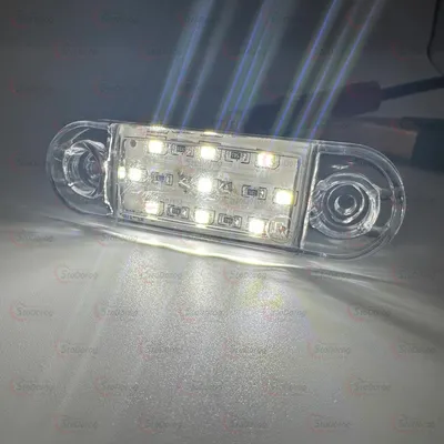Габарит - Білий 12-24V 110х40мм 9-Led (GB010) 2