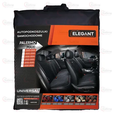 Накидки Сидінь Алькантара Elegant NAPOLI Чорний Передні (700 216) 2