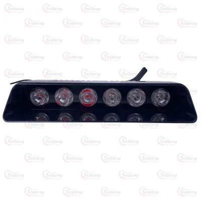 Страбоскоп 12V DRL 110*85мм 6LED (B-R) KING S9 2