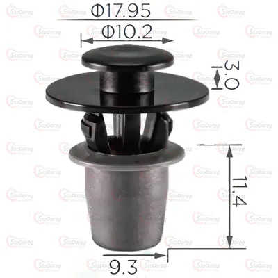 Кліпса молдингу VW Seat Audi Skoda Citroen 2