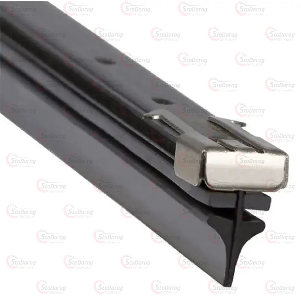 Гумка каркасного двірника ALCA 600мм з пластиковою направляючою  - фото 1