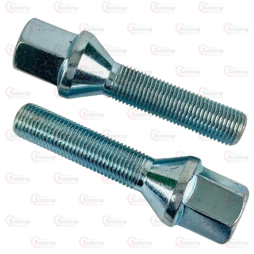 Болт Колісний M12x1,25x45мм Конус Цинк Ключ 17  - фото 1