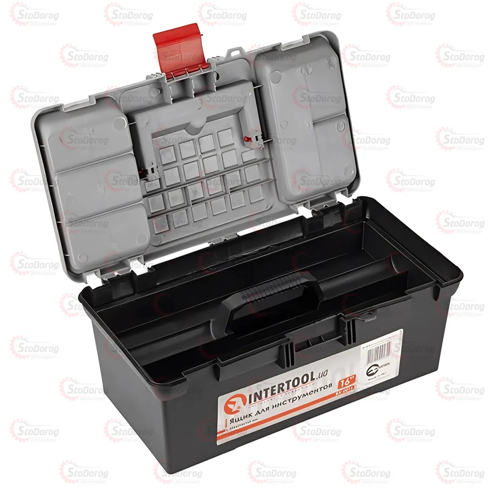 Ящик під інструмент 16 INTERTOOL 392х216х164мм BX-0016 BX-0016  - фото 1