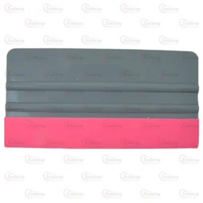 Ракель 7,5*15см сірий з фетровою полосою