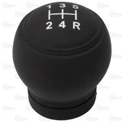 Чохол На Ручку КПП 5R (Чорний) Силікон Круглий №907-2