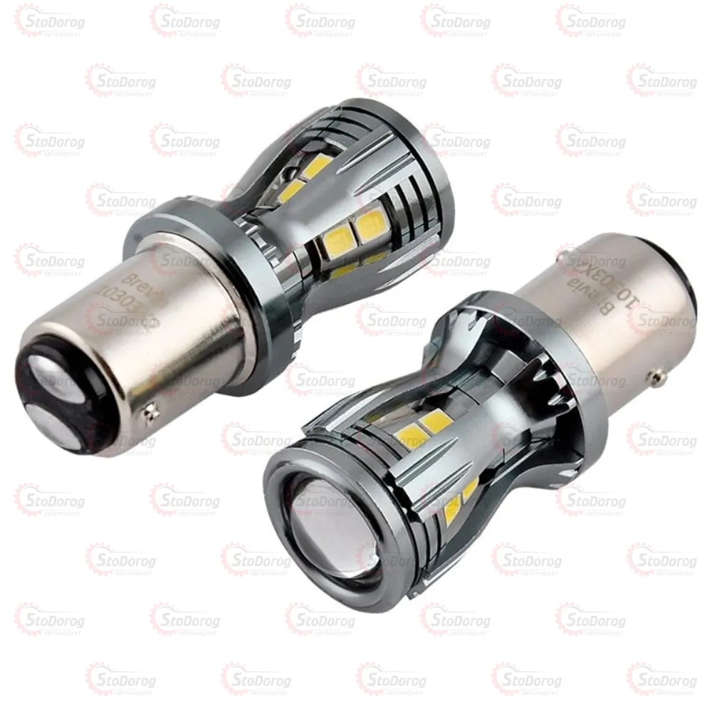 Світлодіод LED P21/5W 12V 2шт CANbus 10303 Brevia  - фото 1