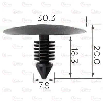 Кліпса Цвях Renault Dacia Lada 2