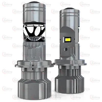 Лампа LED D25мм H4 F40Mini 110W/13000LM/6000K 7035+7535 Module 9-36V Canbus