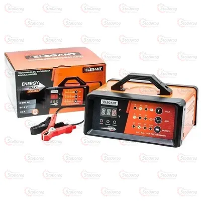 Зарядний пристрій Elegant 10А 6-12v імпульсний цифр панель - всі типи АКБ 100 456