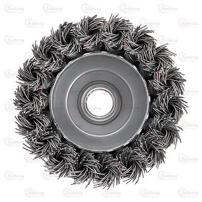 Щітка чашкова торцева 75мм з плет. дроту (M14) Intertool BT-2075