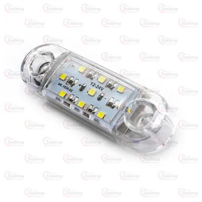 Габарит - Білий 12/24V 90х25мм 9-Led  (GB007) 2