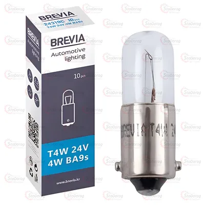 Лампа розжарювання T4W 24V Brevia 24319C