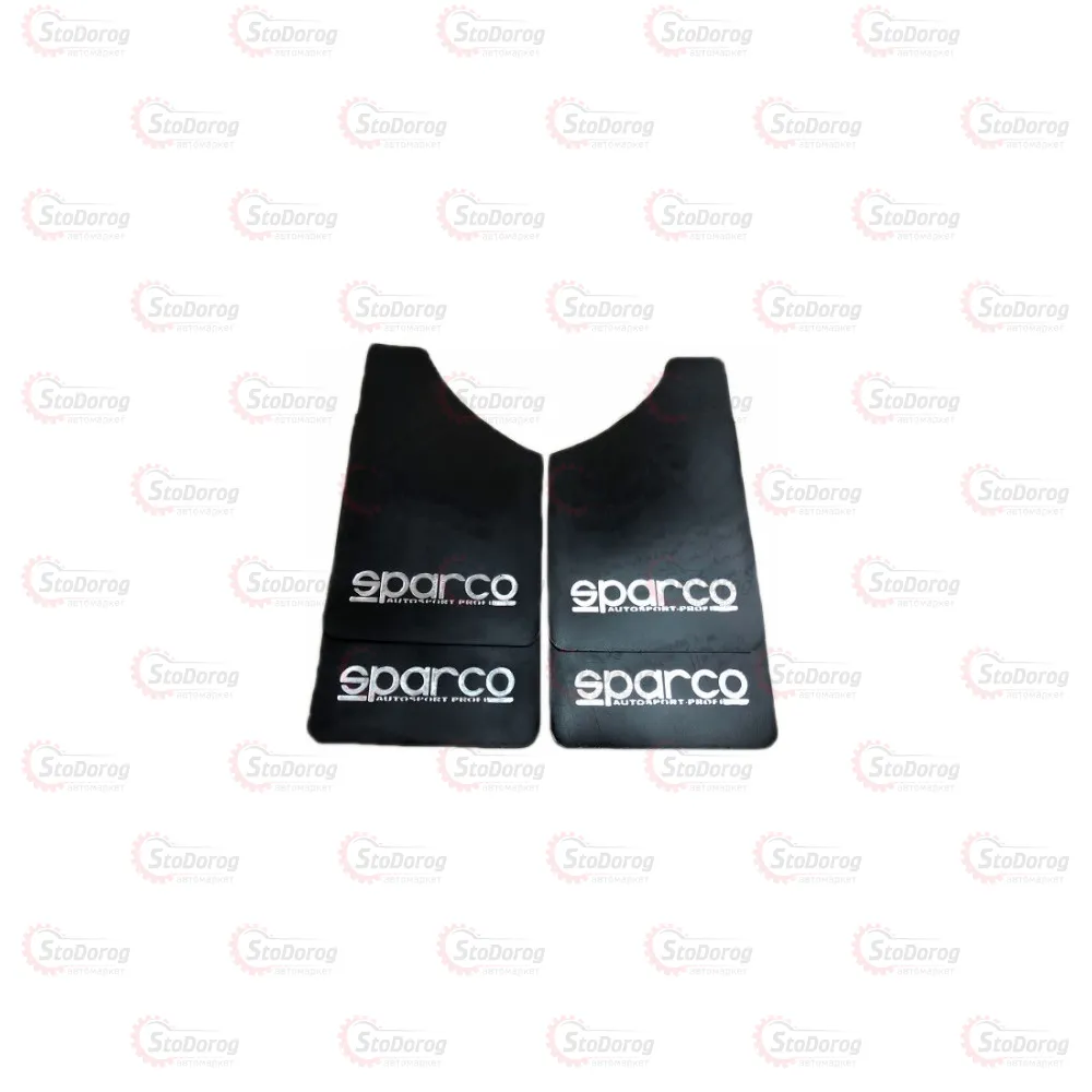 Бризковики SPARCO малі чорні 4шт 360х220 