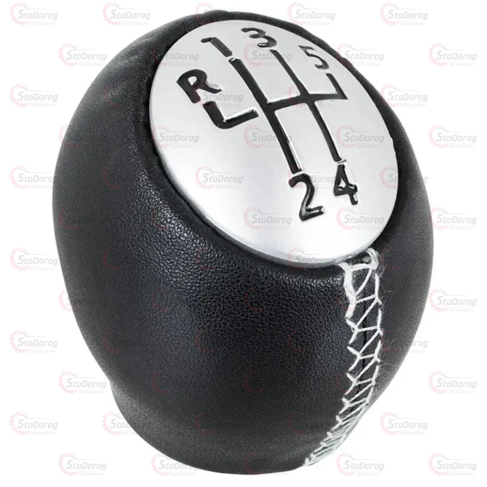 Ручка КПП Renault Megane.Scenic.Laguna MK3.Duster (6 Speed) шкіра,Білий шов 328650024R FXRNT-16/6 