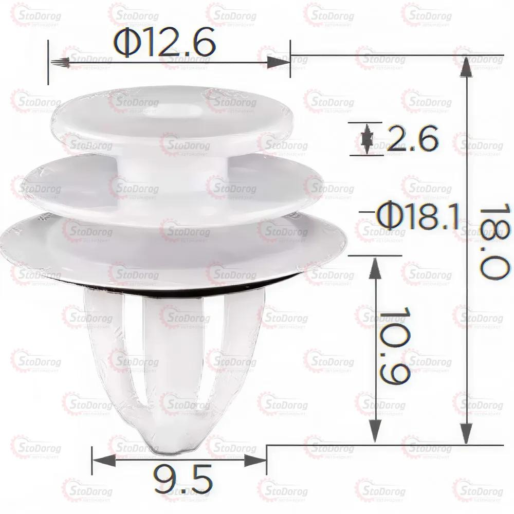 Кліпса двері BMW Mini  - фото 1