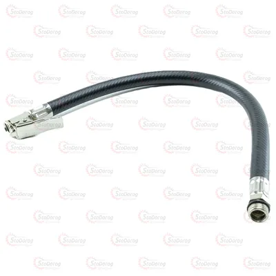 Шланг для пістолета підкачування 1/4 37см з наконечником євро