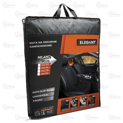 Накидки Сидінь Алькантара Elegant MILANO Чорний Передні (700 313) 2