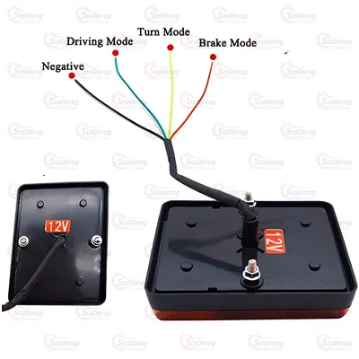 Ліхтар задній 12-24V квадрат LED-8 SQ-0010 (2шт) 2