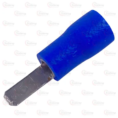 Клема 2,8 мм. Штирьова (тато) В Ізоляції Синя MDD2-110(5) 2