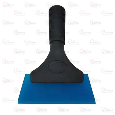 Ракель 13см з ручкою для тонування, поклейки вінілу силіконовий чорна ручка