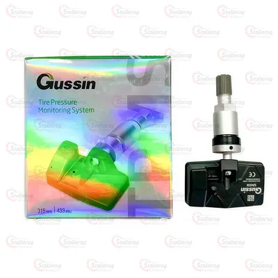Датчик тиску в шинах Gussin TPMS програмованний срібний 433/315 МГц 2
