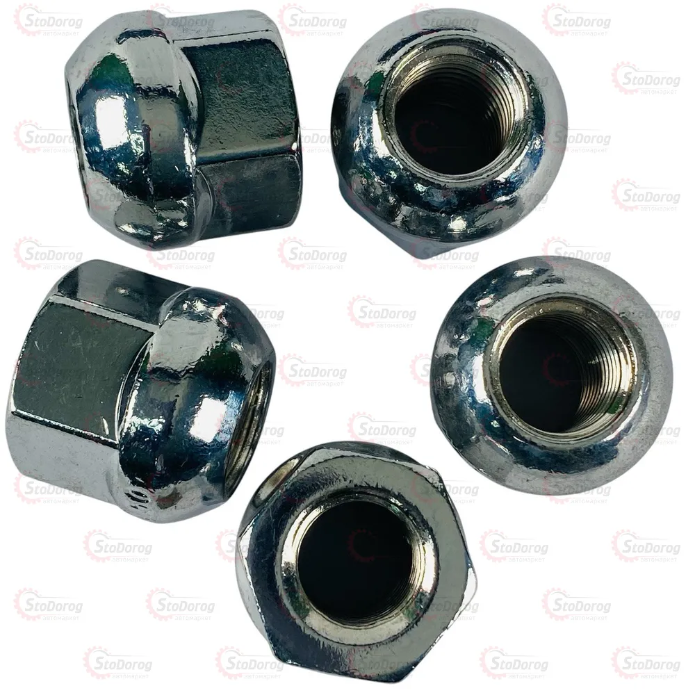 Гайка Колісна M12x1,5x23мм Сфера Хром Ключ 19  - фото 1