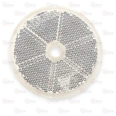 Катафот Круглий Під Гвинт Білий (FRISTOM) Dob-033