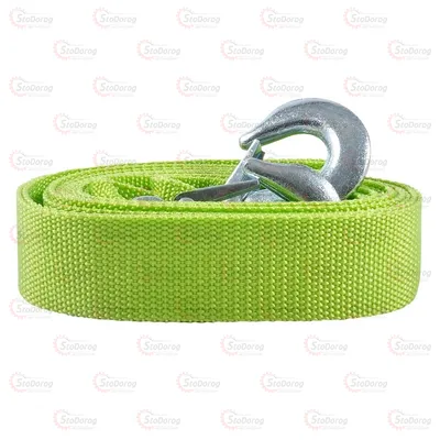 Трос Буксирувальний CARLIFE 3т 4м Зелений Блістер TR708