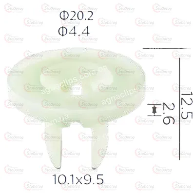 Кліпса під саморіз Ford Seat Skoda VW 2