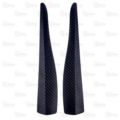 Молдинг Бампера 28,5см х 5см Carbon Black TCM-300 2шт