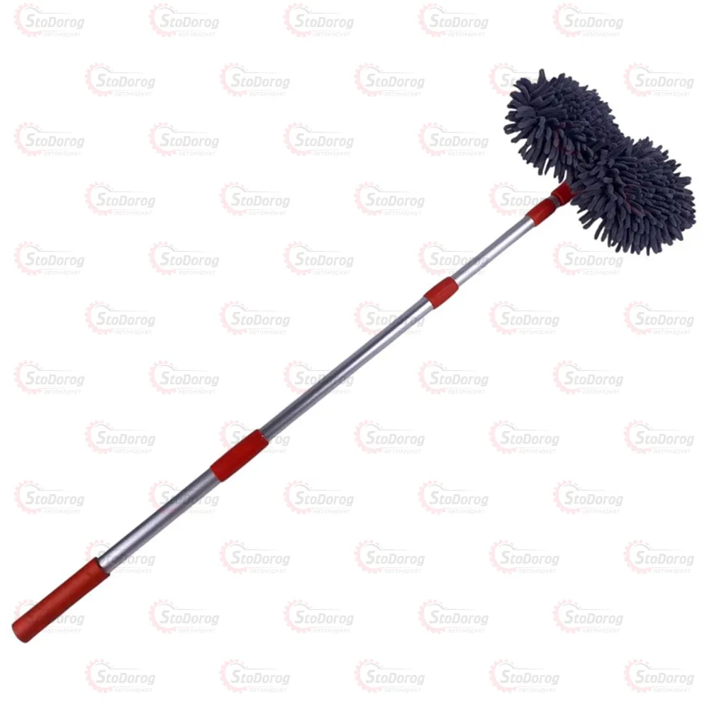 Щітка Для Миття М'ягка Помаранчева Мікро Фібра 50-115см  - фото 2