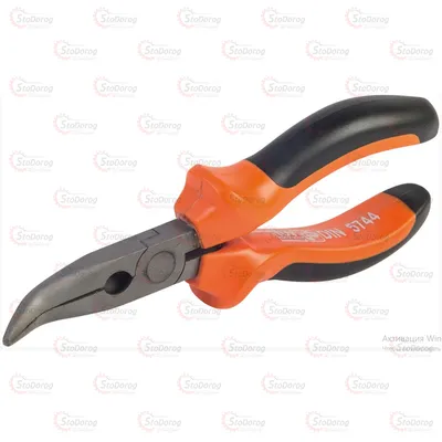 Плоскогубці 200мм подовжені загнуті Miol 40-026