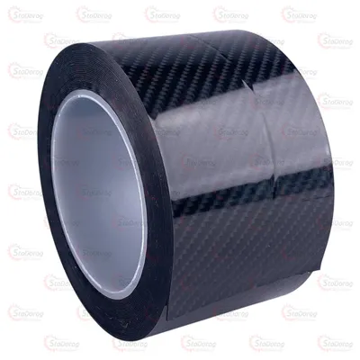 Плівка карбон 5D від подряпин чорна 7см*1м