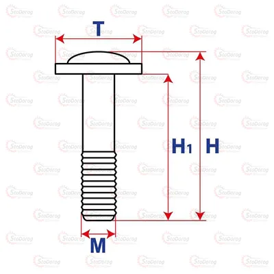 Болт - Гвинт модельний автомобільний 19серія 19220 19220 2
