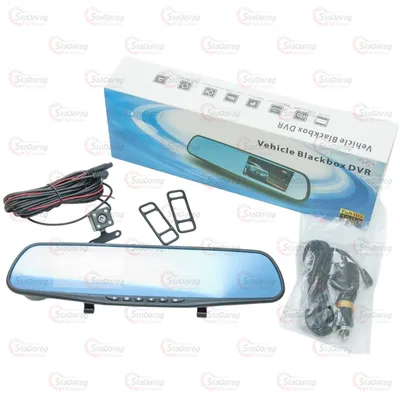 Відеореєстратор Дзеркало DVR L-9004 Сенсор 4,3 1080р 2 камери (4844) 2