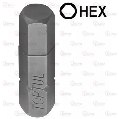 Насадка 10 мм 7mm L-30 HEX TOPTUL FSDA1207