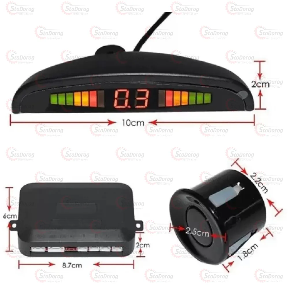 Парктронік Assistant 068 D=22mm 4датч LED  - фото 3