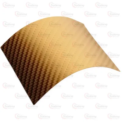 Плівка Карбон 3D Золота 1.52м х10см 2