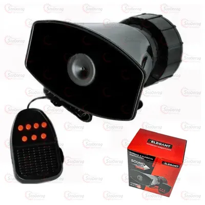 Сирена з мікрофоном Elegant 7 Тон 60w 100797