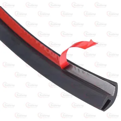 Ущільнювач Скла Лобового, Жабо U-type 18*10мм 1 п.м EPDM