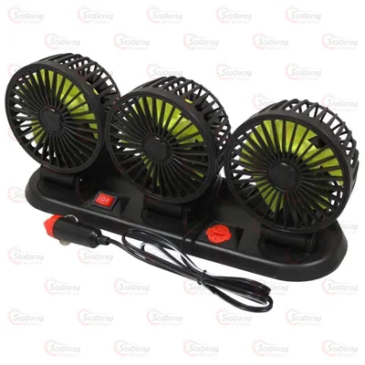 Вентилятор 12V d6 Потрійний  на Стійці Lavita Steel Power