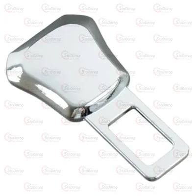 Заглушка ременя безпеки Хром/шкіра Mitsubishi 2