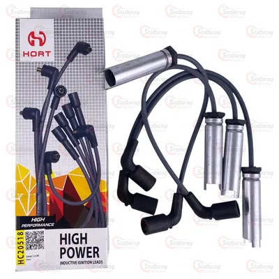 Провода Високовольтні Lanos/Aveo 8кл Hort Силікон З Металевими Наконечниками