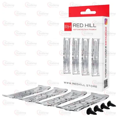 Рамка Під Номер Безрамкова Red Hill Прозора, Невидимка