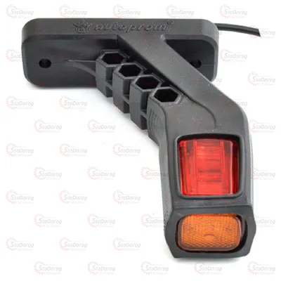 Габарит Ріжки Косий 13см 12/24v 2шт Червоний+Білий+Жовтий Л-091 2